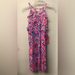 Lilly Pulitzer Pink and Blue Swirl Dress